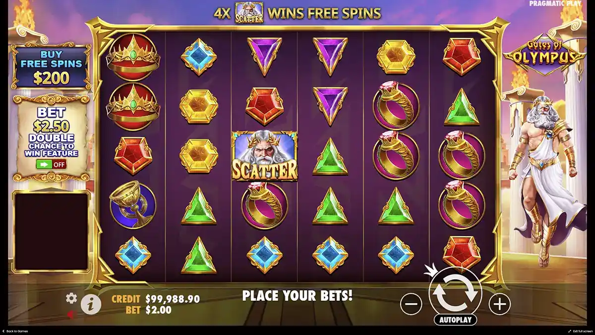 Gates of Olympus игровой втомат - особенности и хаактеристики