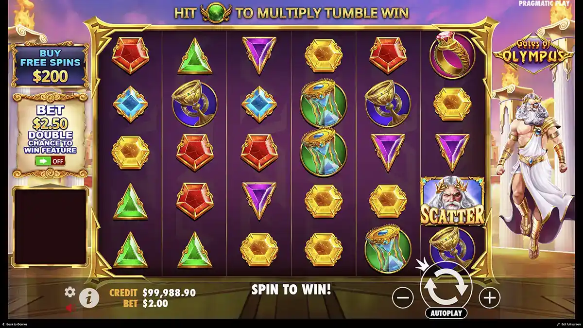 Получить фиспины для иры в Gates of Olympus