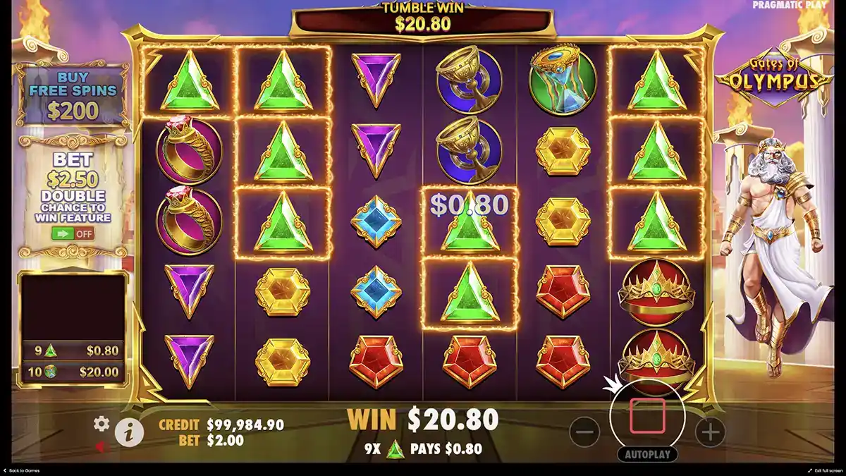 Плюсы и минусы слот Gates of Olympus